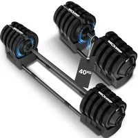 NEOLYMP Kurzhantel Hanteln verstellbar 2-40kg- 8-12 Gewichtsstufen mit Drehgriff-Dumbbell, (Set, Ergonomisch, rutschfest und platzsparend - Hanteln verstellbar)