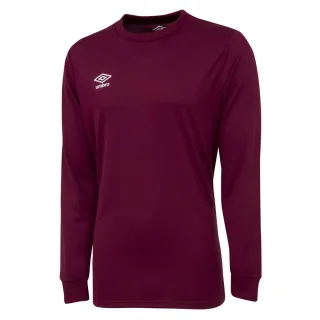 Umbro - "Club" Trikot für Herren Langärmlig (Weinrot)
