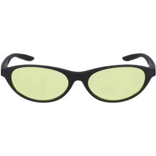 Nike - "Retro E" Oval-Sonnenbrille für Herren/Damen Unisex (Mattschwarz/Volt Farbe)