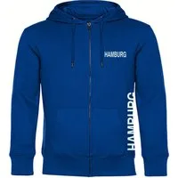 multifanshop Kapuzensweatjacke Hamburg - Brust & Seite - Sweat