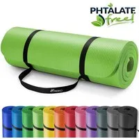 TRESKO Gymnastikmatte rutschfest mit Tragegurt Sportmatte gepolstert, Yogamatte Gymnastikmatte Dick Fitnessmatte