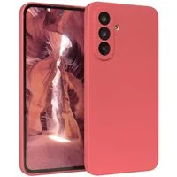 EAZY CASE Handyhülle für Samsung Galaxy A56 Hülle Silikon 6,7 Zoll, Schutzhülle mit Kameraschutz stoßfest Telefonhülle Matt Rot / Hellrot