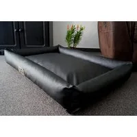 Hundebettenmanufaktur Hundekorb Hundebett PicoBello beidseitig Kunstleder Farbe und Größe wählbar