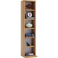 VCM Standregal Holz CD DVD Stand Aufbewahrung Deko Regal Elementa, 1-tlg., 92x21x20cm CD DVD Aufbewahrung, stehend