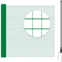 Woltu Gartenzaun, (1-St), Geflügelnetz, mobiler Zaun, 53 g/m² PE, Grün