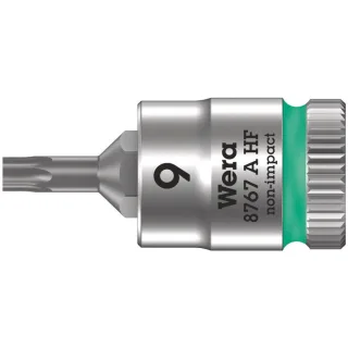 Wera 8767 A HF TORX Zyklop Bitnuss mit 1/4"-Antrieb, mit Haltefunktion Türkis - 05003361001