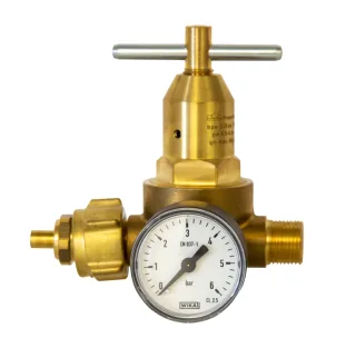 ELMAG Klein-Druckregler 'PROPAN' mit Manometer 0-6 bar - 56120