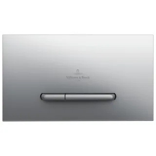 Villeroy & Boch ViConnect WC-Betätigungsplatte 92218069 2-Mengen-Spülung, Kunststoff, Chrom Edelmatt