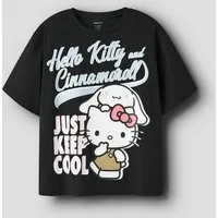 Name It T-Shirt NKFJYNEL HELLOK SS NREG TOP BOX NOOS SKY Baumwollmischung, regular fit