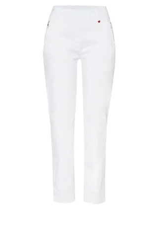 relaxed - Alice Zip 7/8 weiss - Gr. - 40K