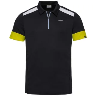 Headtennis Herren schwarzes Poloshirt