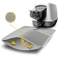 lionto Katzentoilette Streumatte doppellagig, pfotenfreundlich & robust