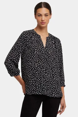 Pintuck-Bluse | Francoise Punkte