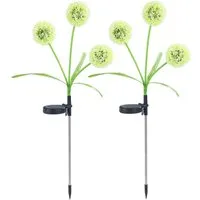 Maximex LED Gartenleuchte Modell Pusteblume, Ein-/Ausschalter, Farbwechsel, LED fest integriert, Farbwechsler, LED Gartenstecker, solarbetriebene Gartenbeleuchtung, 2 Einstellungen