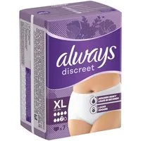 always Inkontinenz-Pants Discreet, 7, 7-St., Gr. XL, Saugstärke 7, starke Blasenschwäche