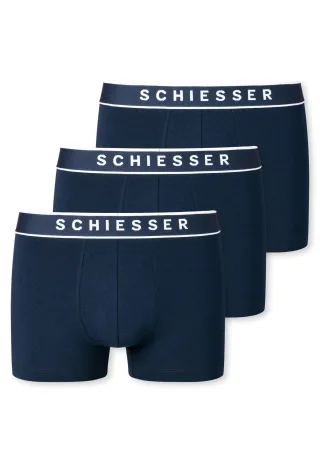 SCHIESSER - 3PACK Shorts dunkelblau - Gr. - 8