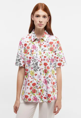 ETERNA - Bluse Popeline Kurzarm magnolia - Gr. - 38/Kurzarm