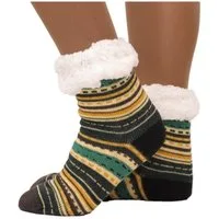Markenwarenshop-Style Haussocken Hüttensocken Hüttenschuhe Hausschuhe India Style ABS Teddy 35-42