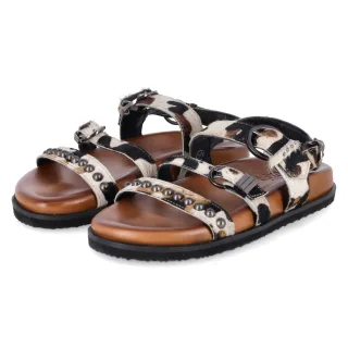 Bullboxer Sandalen  Mehrfarbig - Gr. 36 -  Echt Leder