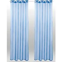 Bestlivings Vorhang (2 St), Ösen, transparent, Voile, Gardinenset "Transparent"