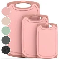 Blumtal Schneidebrett Frühstücksbrettchen Kunststoff, 2er-/3er-Set, verschiedene Größen, (3-St), Brettchen spülmaschinenfest Kunststoff BPA-frei