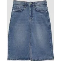 s.Oliver Midirock Rock Knielanger Jeansrock mit Schlitz
