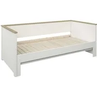 OTTO home Daybett "REIGNY ", Kinderbett, Gästebett, zwei Schlafplätze, Massivholz, Lammellen - Design, Landhausstil, Schublade optional