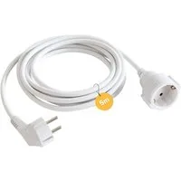 Arebos, IP20 Innenbereich, Kunststoffleitung, 5 m Verlängerungskabel, Typ F (Schuko), (5 cm), Aderzahl: 3 - Spannung: 230V - Nennstromaufnahme: 16 A