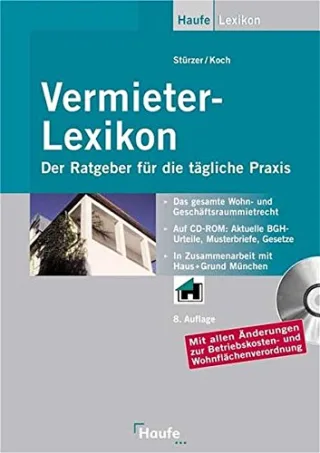 Vermieter-Lexikon. Mit CD-ROM. Ein Ratgeber für die tägliche Praxis