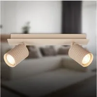 Briloner Leuchten LED Deckenspot Deckenleuchte Wandleuchte schwenkbar GU10 Deckenlampe Wohnzimmer Flur, 2-flammig, ohne Leuchtmittel, Abhängig vom Leuchtmittel, Schwarz, Beige, Coffee-Warmgrey, Wohnzimmer, Flur, Büro