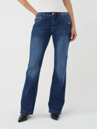 GANG Damen Jeans 94AMELIE FLARED - flared fit Jeans blue base use
