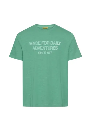 camel active - T-Shirt mit reflektierenden Details lagoon green - Gr. - L