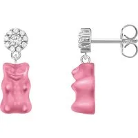THOMAS SABO Paar Ohrstecker THOMAS SABO x HARIBO: Ohrstecker mit Goldbär, mit Kristallglas, Zirkonia (synth)