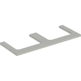 Geberit ONE Waschtisch-Platte, Ausschnitt links und rechts, für Aufsatzwaschtisch 505345007