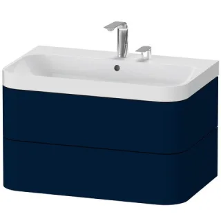 Duravit Happy D.2 Plus c-shaped Set wandhängend Nachtblau Seidenmatt 775x490x480 mm - HP4347E9898 HP4347E9898