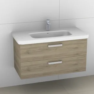 Artiqua 411 Waschtischunterschrank für DuraStyle 232010 Sanremo Eiche quer NB, 411-WU2L-D44-7145-428 411-WU2L-D44-7145-428