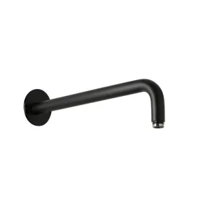 Herzbach Deep Black Wandarm 23.960350.1.12 350 mm, für Regenbrause, schwarz matt