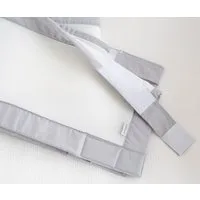 Loolay Babybett Bettumrandung Mesh atmungsaktiv 120x60/140x70 cm für Gitterbett, 2-tlg. Set 5 mm Netzstoff Schutz Klettverschluss europäische Stoffe