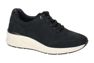 Tamaris 1-23760-42 805 Damen Sneaker navy Echtleder Komfort Fu?bett Relax Fit