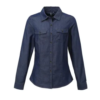 Premier - Hemd für Damen (Indigo-Jeansblau)