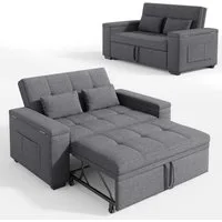Bealife Schlafsofa 2-Sitzer, Drei verstellbare Rückenlehnenwinkel, B:157CM, Armlehne mit Stauraum