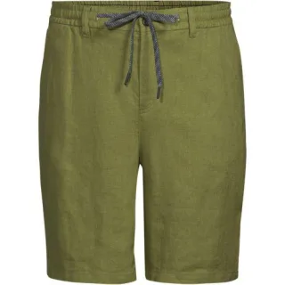 Premium Reinleinen-Shorts, Herren, size: regular, Schwarz, by Lands' End