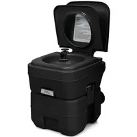 COSTWAY Campingtoilette Reisetoilette, 20L+12L mit abnehmbarem Abwassertank