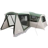 vidaXL Tunnelzelt Familienzelt für 20 Personen Grün und Weiß 745 x 700 x 217 cm, (1 tlg)