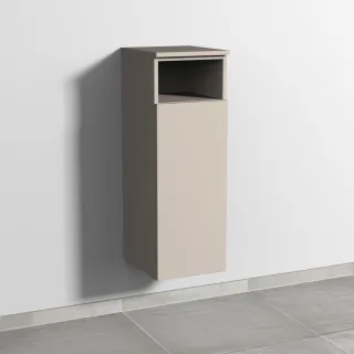Sanipa 3way Mittelschrank mit 1 Tür und 1 offenem Fach, Kaschmir-Matt, SP1311U SP1311U