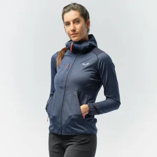 SALEWA - Agner Hybrid Polarlite Durastretch Damen Kapuzenjacke - Blau (Gr.34)
