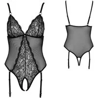 Cottelli LINGERIE Stringbody Stringbody schwarz ouvert sexy