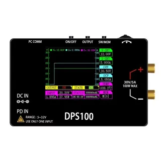 DPS100 100W Adjustable DC Bench Power Supply 0-30V 0-5A Type-C/DC Input Programmable Regulated Power Supply