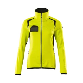 MASCOT Damen Fleecepullover mit Reißverschluss ACCELERATE SAFE Hi-vis Gelb / Schwarz 4XL - 19453-316-1709-4XL