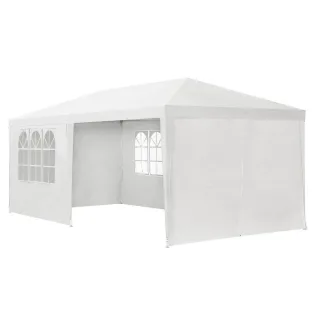 Juskys Partyzelt, Weiß, Metall, 300x250x600 cm, Sonnen- & Sichtschutz, Pavillons & Pergolas